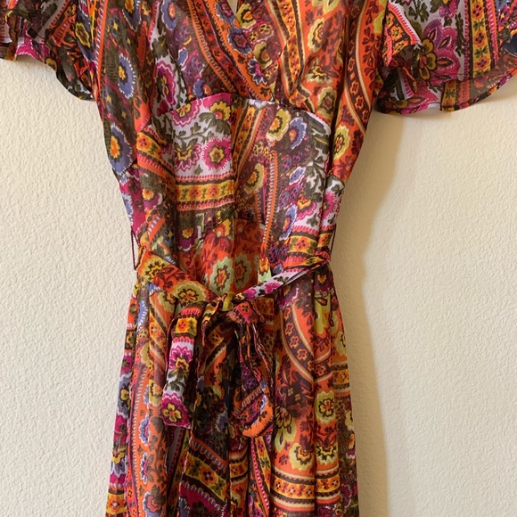NWT⭐️Top Rated⭐️ANTHRO Murol Wrapped Dress size 0 - Picture 9 of 11